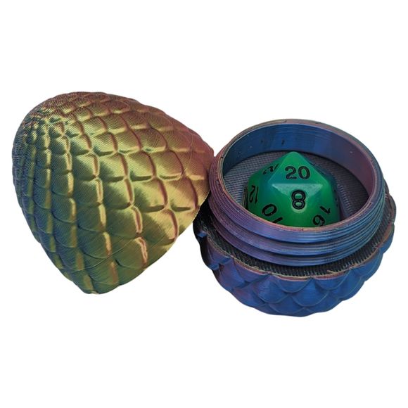 Mystery Dragon Egg and d20 Set | Perfect Gift for Dice Goblins and TTRPG player - Picture 3 of 6